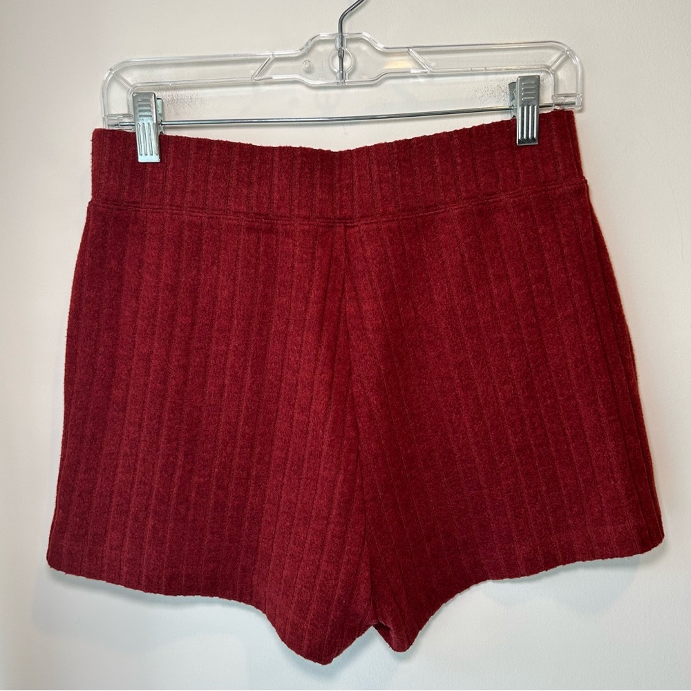 Alo Yoga Ribbed Take Comfort Short Red Size Medium - Picture 6 of 10